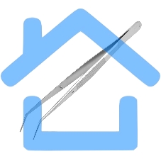 Пинцет изогнутый, узкий, фиксатор, рифленый 155 мм ПРОФИ