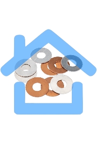 Шайба алюмомедная ШАМ 40/17 (в упак. 100 шт.) Rexant