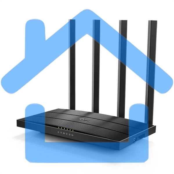 Роутер беспроводной TP-Link Archer C6U AC1200 10/100/1000BASE-TX/4G ready черный