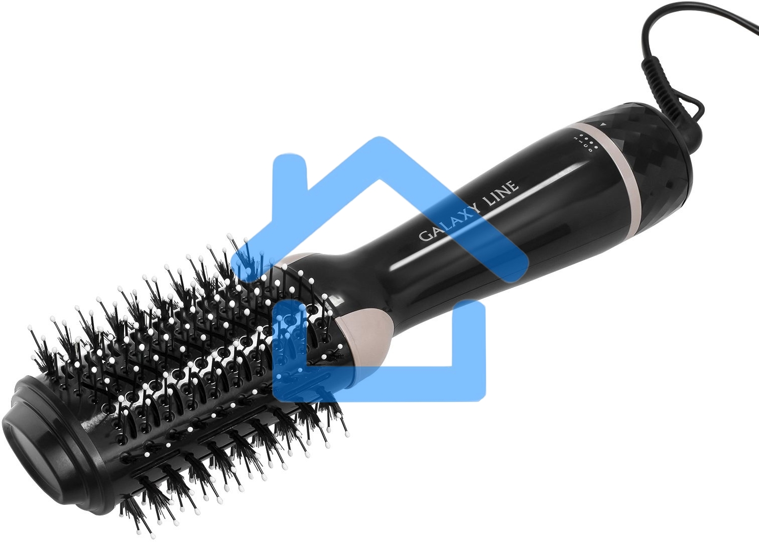 Фен-расческа Galaxy Line GL 4407, черный, 1200 Вт, расческа с керамическим покрытием рабочей поверхности и смешанным типом зубьев, функция 