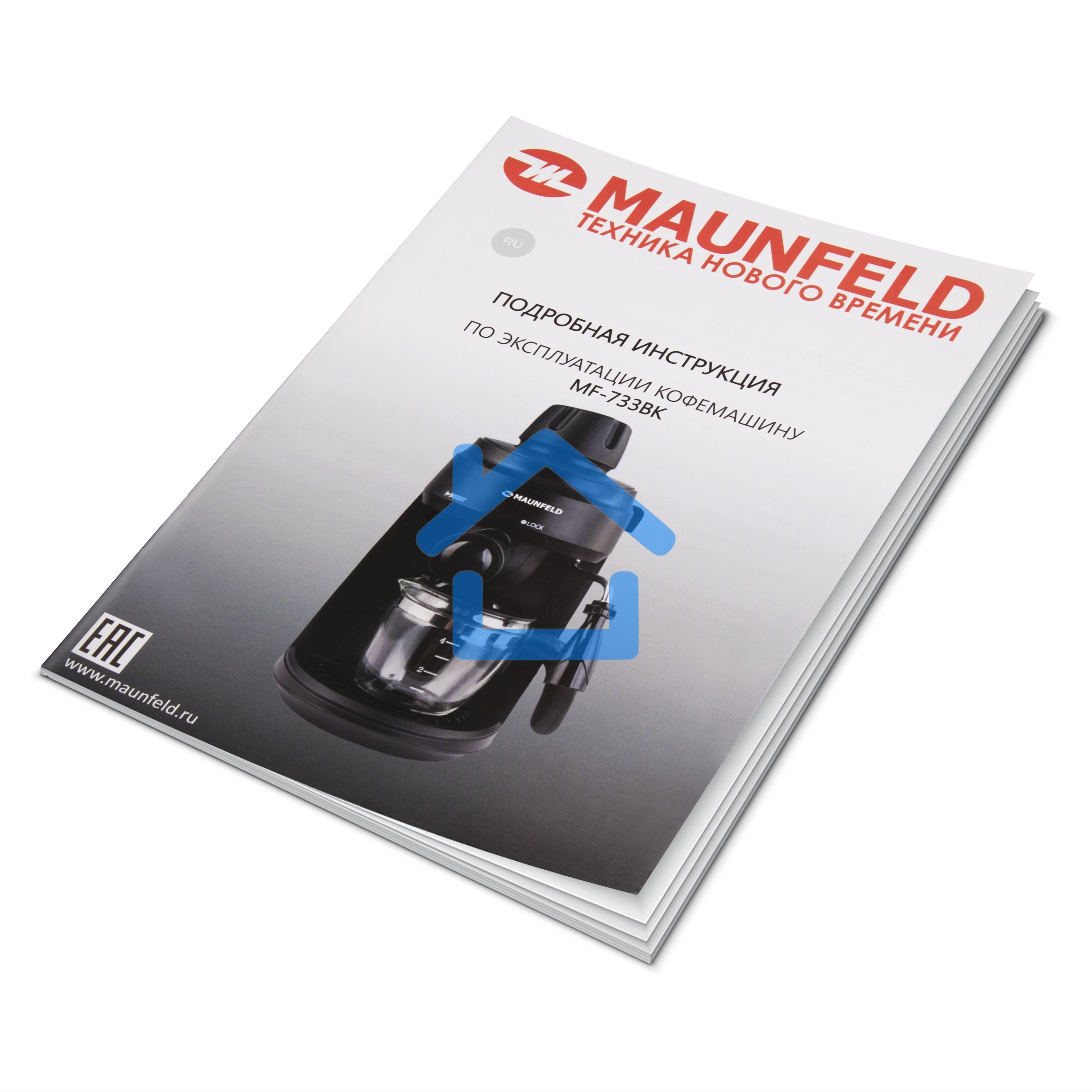 Кофемашина рожковая Maunfeld MF-733BK черный, исп. кофе - молотый, 0.24 л, 870 Вт, 4 бар.