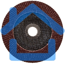 Круг лепестковый торцевой КЛТ-1, зернистость Р60(25Н), 150 х 22,2 мм, (БАЗ) Россия