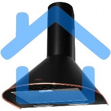 Вытяжка каминная Elikor Эпсилон 60П-430-П3Л черный/бронза, 60 см, 430 куб. м/ч, 54 дБ