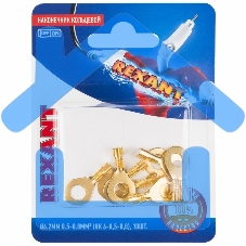 Наконечник кольцевой Rexant ø6.2 мм, 0.5-0.8мм², НК 6-0,5-0,8 / DJ431-6A, в упак. 10 шт.