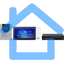 Комплект домофона Dahua DHI-KTP01L(S) черный