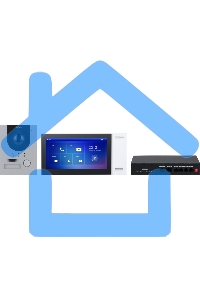 Комплект домофона Dahua DHI-KTP01L(S) черный