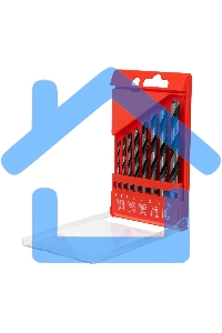 Набор сверл Matrix по дереву,3-4-5-6-7-8-9-10 мм 8шт цилиндр, хвостовик, пластиковый кейс