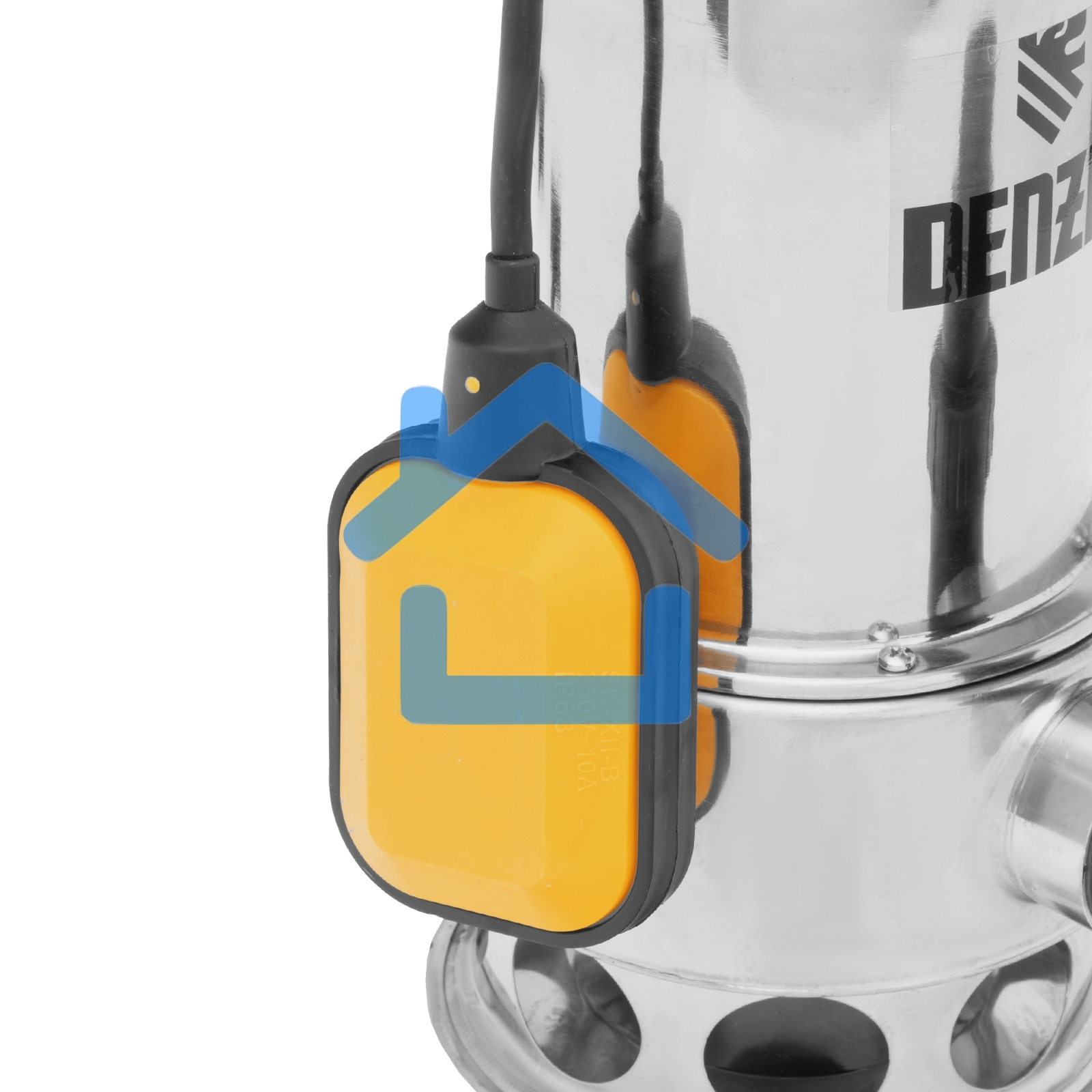 Дренажный насос DPL800X, 800 Вт, подъем 7 м, 16500 л/ч Denzel