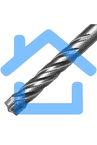 Бур по бетону Denzel цельная крестовая пластина, 10x115 мм, SDS PLUS