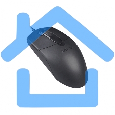 Мышь проводная A4Tech OP-730D черный, 1200 dpi, USB, кнопки - 4