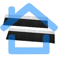 Комплект щеточного ввода в шкаф, универсальный 210мм