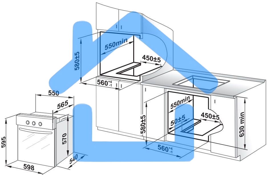 Духовой шкаф Gefest ДГЭ 601-01 Н1, встраиваемый