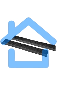 Комплект щеточного ввода в шкаф, универсальный, черный