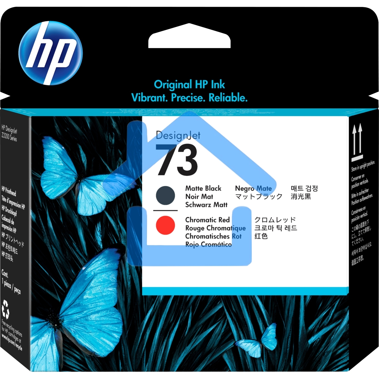 Картридж струйный HP 73 CD949A черный матовый/хроматический красный печатающая головка для HP DJ Z3200