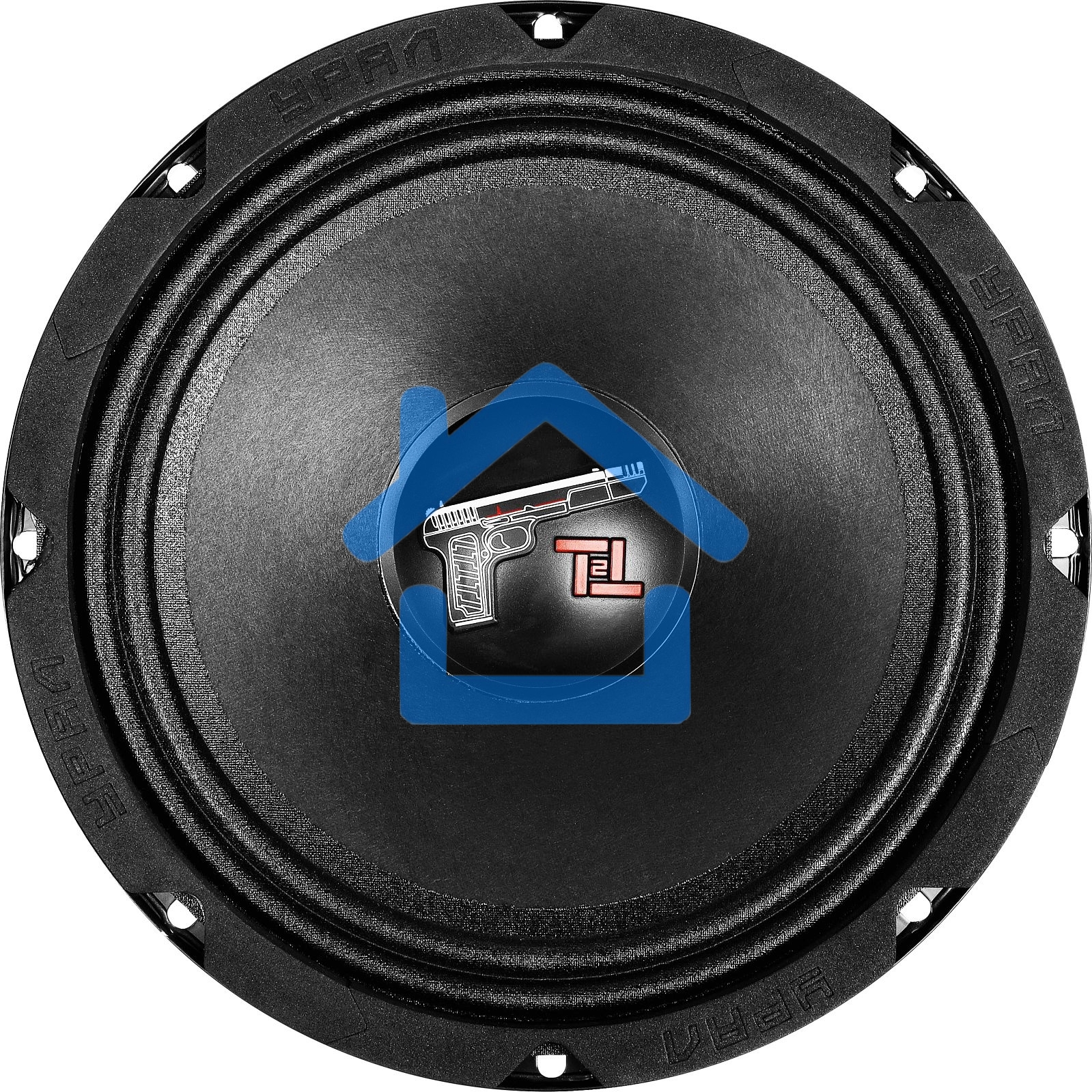 Колонки автомобильные Ural ТТ 200.2 (без решетки) 260Вт 96дБ 4Ом 20см (8дюйм) (ком.:2кол.) среднечастотные однополосные