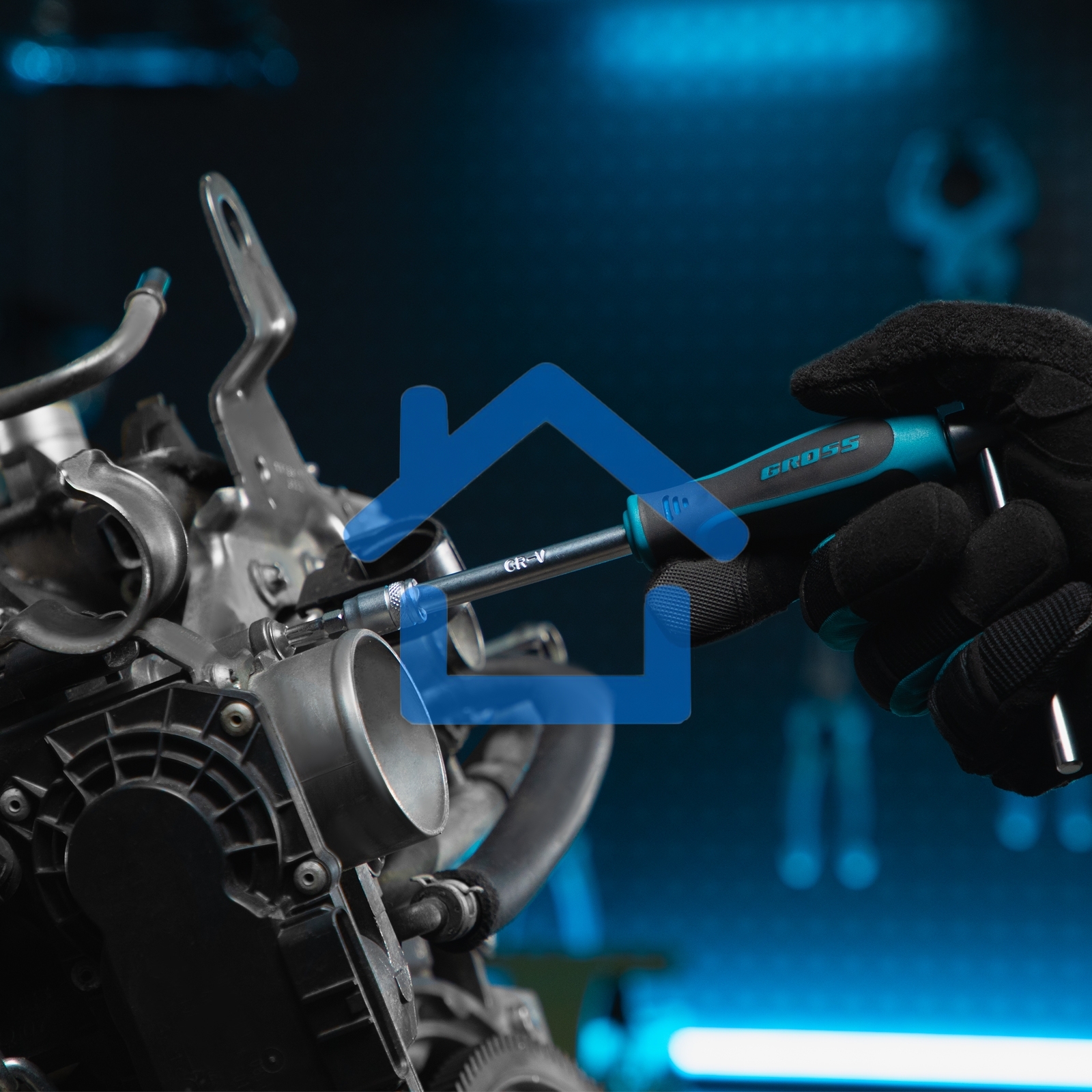 Набор инструментов 76 предметов, 120 зубьев, CrV1/4, 1/2