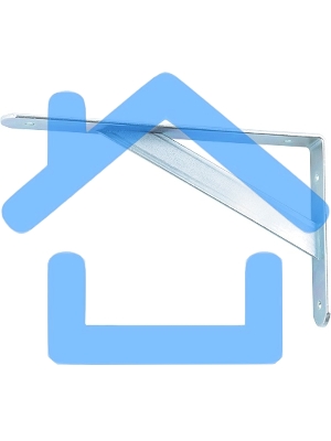 Кронштейн усиленный 300 х 200 х 30 х 4 мм, оцинкованный Сибртех