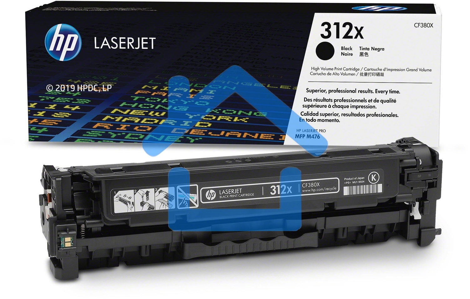 Тонер Картридж HP 312A CF380X черный для HP CLJ Pro M476 (4400стр.)