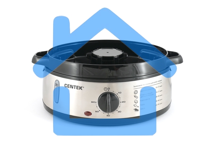 Пароварка Centek CT-1457 три корзины механическое управление мощность 800 Вт звуковой сигнал окончания работы чаша для риса в комплекте