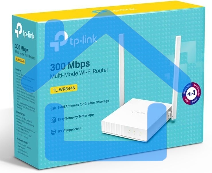 Роутер беспроводной TP-Link TL-WR844N N300 10/100BASE-TX белый
