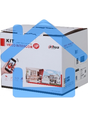 Комплект домофона Dahua DHI-KTP01L(S) черный