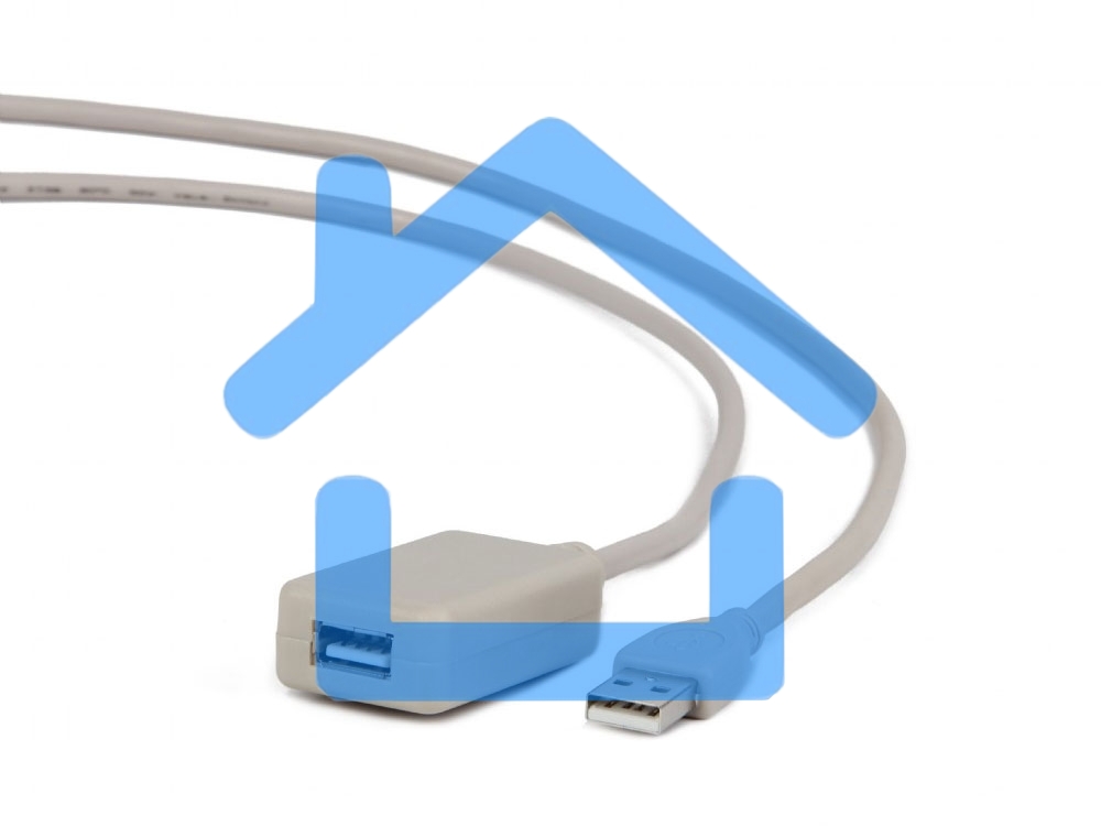 Кабель Gembird UAE016 USB 2.0 кабель удлинительный, активный 4.8м AM/AF, черный