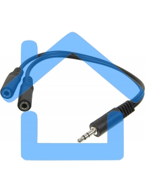 Адаптер аудио Ningbo 2xJack 3.5 (f)/Jack 3.5 (m) 0.2м