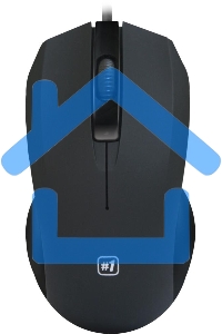 Мышь проводная Defender MM-310 черный, 1000 dpi, USB, кнопки - 3