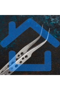 Пинцет изогнутый, узкий 120 мм Airy (блистер) Rexant