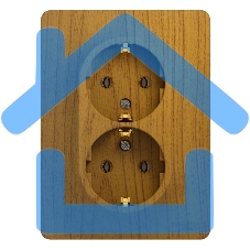 Розетка 2-м СП Glossa в сборе с заземл. в сборе дер. дуб SchE GSL000524 Розетка 2-м СП Glossa в сборе с заземл. в сборе дер. дуб SchE GSL000524