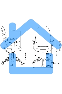 Кресло компьютерное Бюрократ CH-1300/T-15-21 черный Престиж+