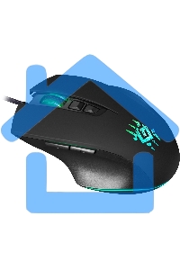 Мышь проводная Defender Wolverine GM-700L черный, 12800 dpi, USB, кнопки - 7