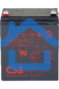 Батарея CSB HR 1221W (12V, 5Ah) F2