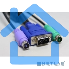 Набор кабелей D-LINK DKVM-CB3 для DKVM - 2хPS/2,1xVGA, 3м
