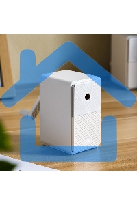 Точилка для карандашей механическая Deli 71160White, 1 отверстие, пластик, белый