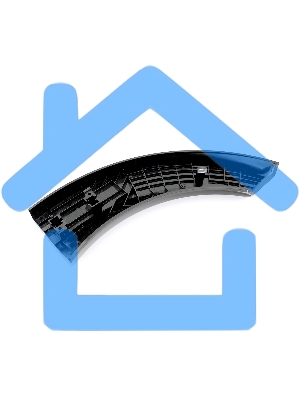 Ручка люка для стиральной машины Gorenje, Asko, Mora черная 388875