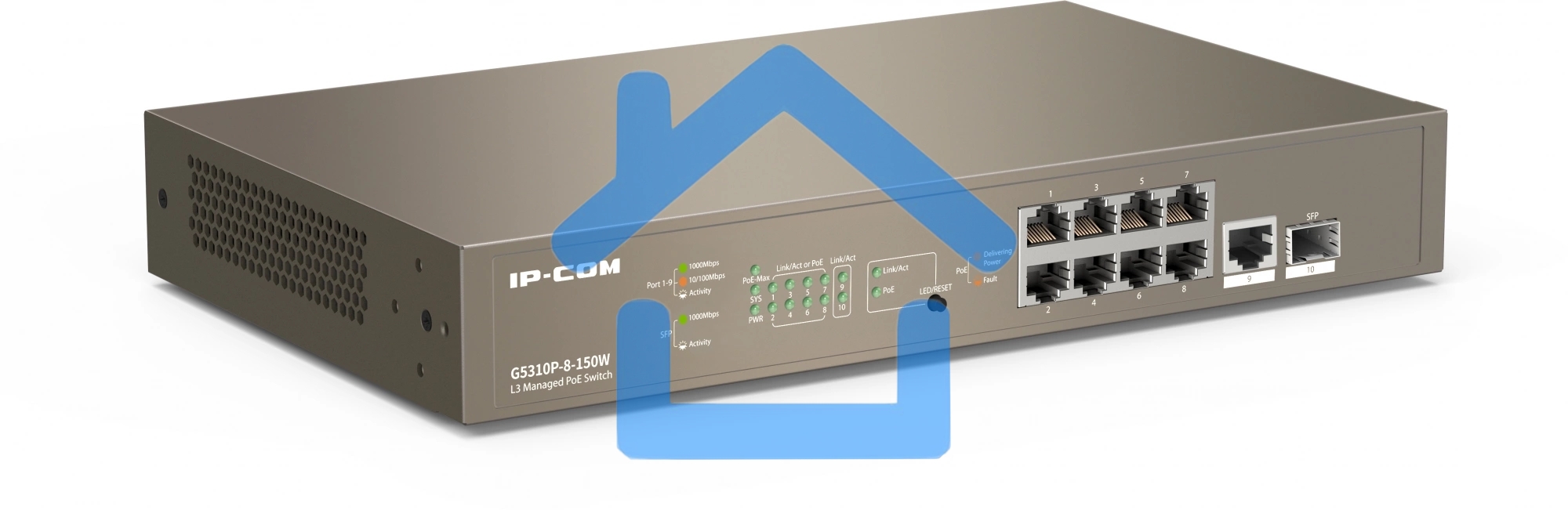 Коммутатор IP-COM G5310P-8-150W - управляемый L3