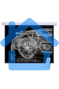 Экран Cactus 150x150см Motoscreen CS-PSM-150x150 1:1 настенно-потолочный рулонный белый (моторизованный привод)