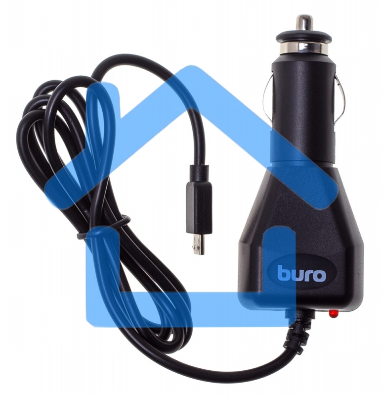 Автомобильное зарядное устройство Buro XCJ-048-EM-2A 2A универсальное кабель microUSB черный