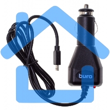 Автомобильное зарядное устройство Buro XCJ-048-EM-2A 2A универсальное кабель microUSB черный