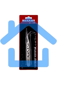 Пинцет изогнутый, узкий 120 мм Airy (блистер) Rexant