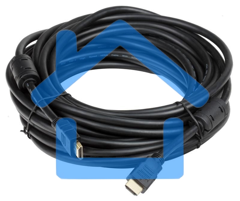 Кабель HDMI-HDMI ver1.4 19M/19M 10м, позолоченные контакты Ферритовые кольца. 