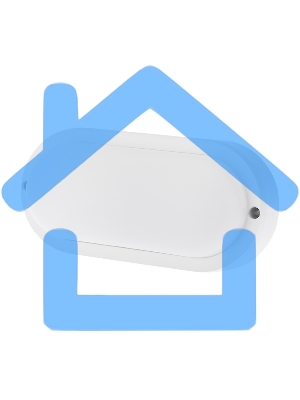 Светильник светодиодный пылевлагозащищенный Rexant ЖКХ-01 овал 12 Вт 1000 Лм IP65 177 мм 6500 K с микроволновым датчиком движения