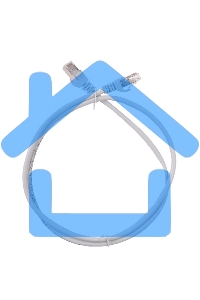 Патч-корд ITK, кат.5Е UTP, 1м, серый