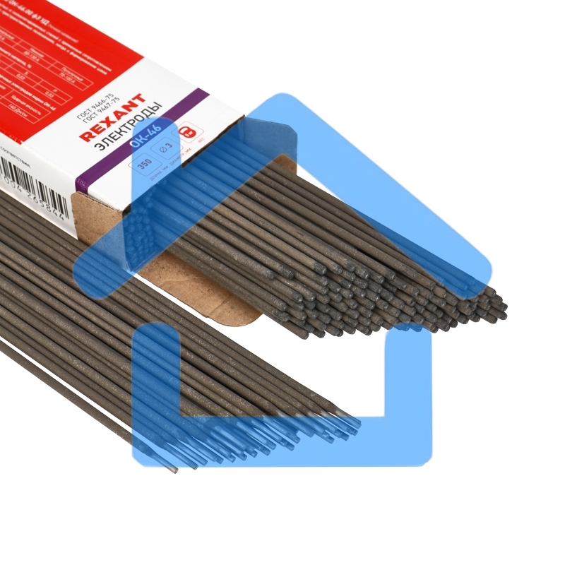Электрод 350 мм ОК-46 3 мм пачка 5 кг Rexant