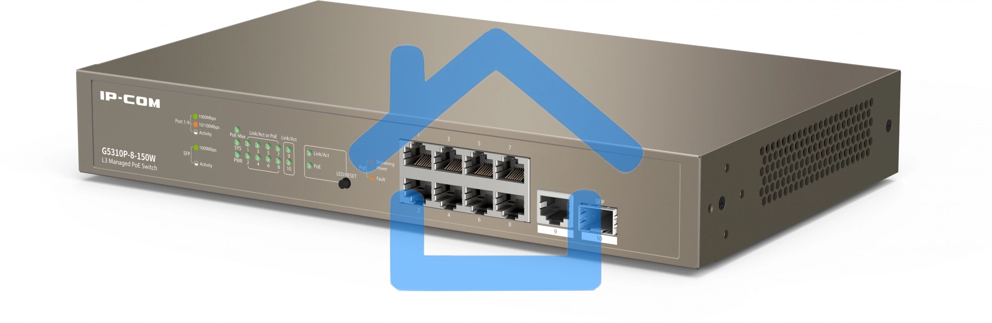 Коммутатор IP-COM G5310P-8-150W - управляемый L3