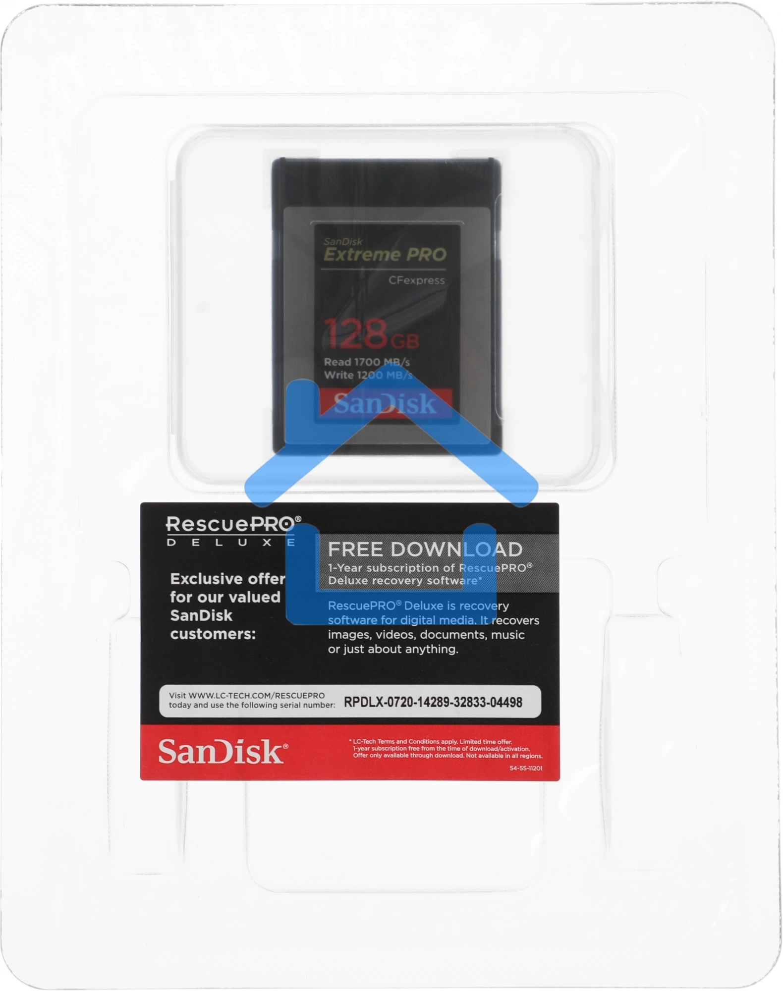 Карта памяти COMPACT FLASH 128Gb SDCFE-128G-GN4NN SANDISK