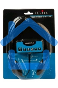 Гарнитура Oklick HS-M143VB черный 1.8м накладные оголовье