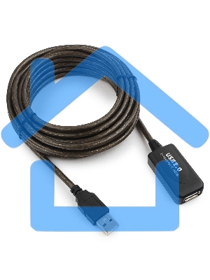Кабель-удлинитель USB2.0 активный Gembird/Cablexpert UAE-01-5M, AM/AF, 5м