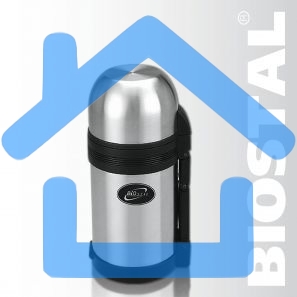 Термос BIOSTAL NG800-1 0.8 л, универс, ручка, рем. для переноски, крышка-чашка и доп. пласт. чашка.